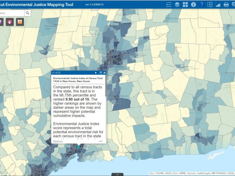 Connecticut Mapping Tool Aims To Bring Visibility To Environmental Justice Communities