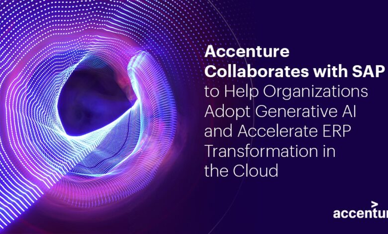 Accenture Collaborates with SAP to Help Organizations Adopt Generative AI and Accelerate ERP Transformation in the Cloud Accenture Collaborates with SAP to Help Organizations Adopt Generative AI and Accelerate ERP Transformation in the Cloud
