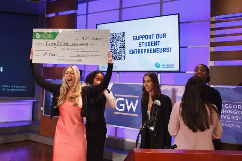 Budding Entrepreneurs Win Cash Prizes at 2024 New Venture Competition | GW Today Budding Entrepreneurs Win Cash Prizes at 2024 New Venture Competition | GW Today