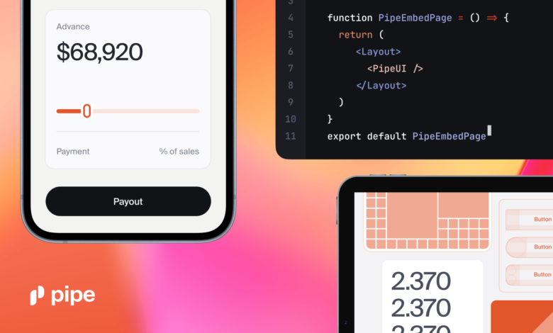 Pipe Launches Embedded Capital-as-a-Service for Small Business Pipe Launches Embedded Capital-as-a-Service for Small Business