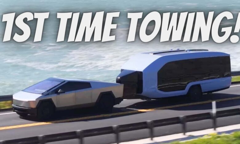 Watch A Tesla Cybertruck Tow The Pebble Flow Electric RV Watch A Tesla Cybertruck Tow The Pebble Flow Electric RV