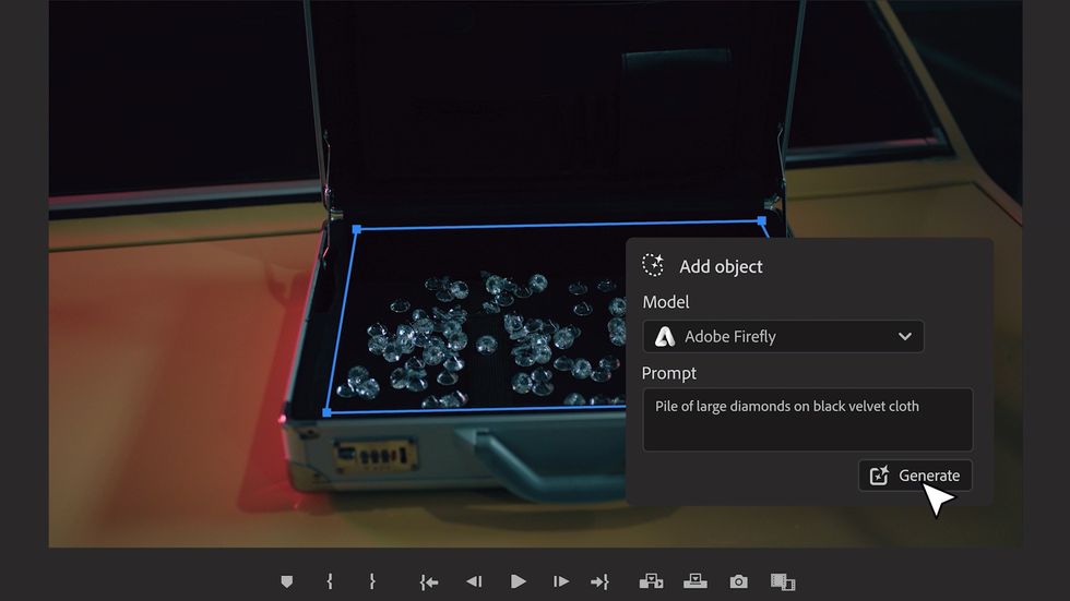 \u200bPremiere Pro Firefly Add Object feature