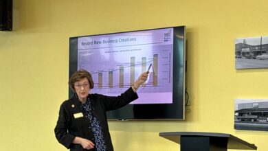 NC Secretary of State Elaine Marshall hosts business roundtable at UNCP Thomas Entrepreneurship Hub