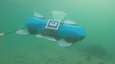 Multi-talented underwater robot uses fins to swim, walk and crawl