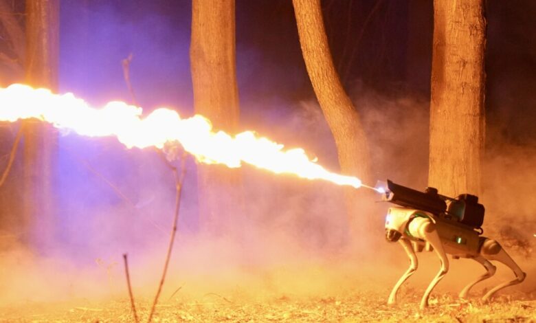 Flame-throwing robo-dog can now be yours for under k Flame-throwing robo-dog can now be yours for under k