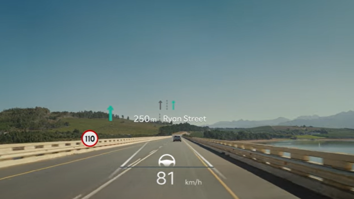 Kia 12" head-up display