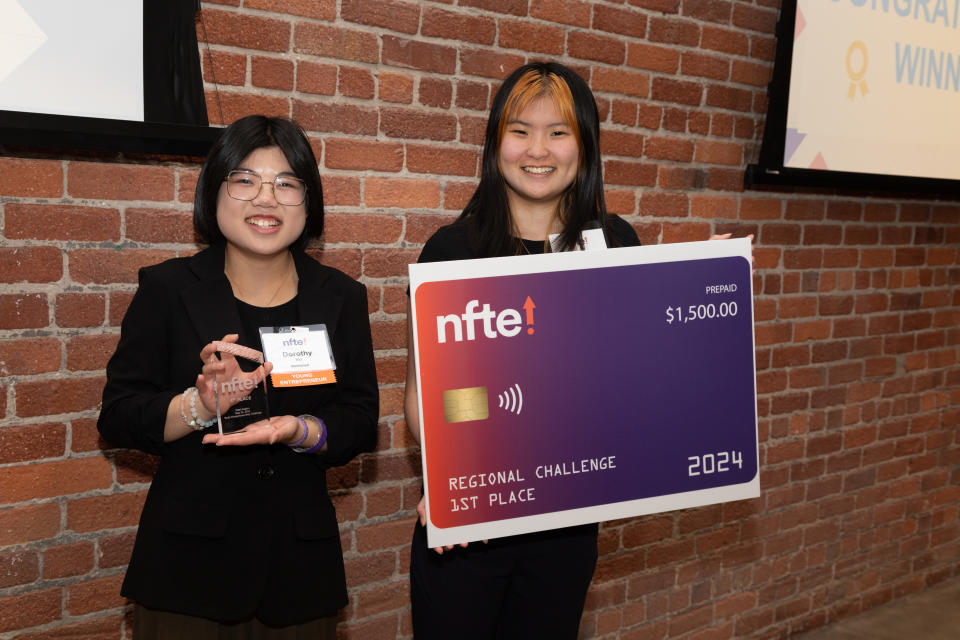 Dorothy Ho and Kimberlee Tran from Abraham Lincoln High School in San Francisco took first place in the May 23 West (Northern California) Youth Entrepreneurship Challenge with their business idea NutriShell. They will present at the national finals in New York on Oct. 10.