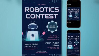 Robotics Contest Flyer Set Print Templates Graphic Templates | by Artsculpt | May, 2024