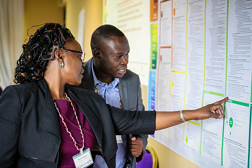 Attendees at the 2019 LASER PULSE Research for Development conference in Kampala, Uganda. Photo courtesy of the Office of Inter...