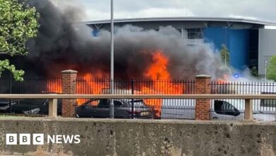 Electric vehicle ‘possibly started’ Bristol car dealership fire