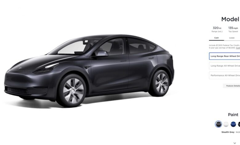 Tesla axes cheapest Model Y – but now there’s a longer range one for k more Tesla axes cheapest Model Y – but now there’s a longer range one for k more