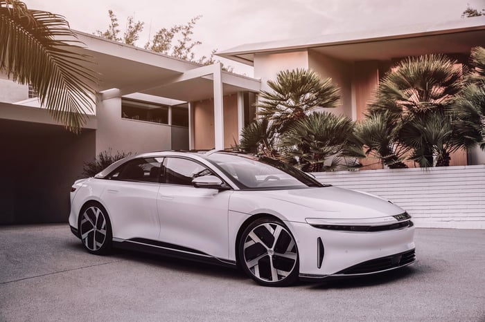 A Lucid Air sedan.