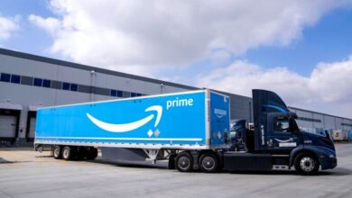 Amazon puts first electric semi trucks into ocean freight operation