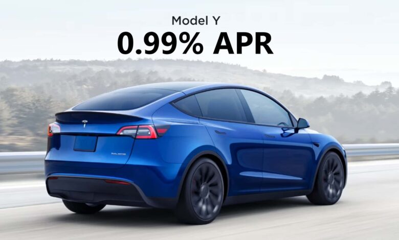 Tesla Offering A 0.99% APR To Further Boost Model Y Sales Tesla Offering A 0.99% APR To Further Boost Model Y Sales