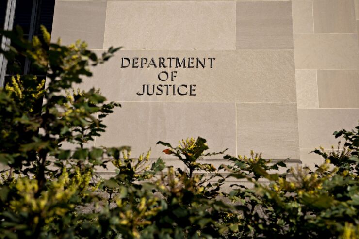 Department Of Justice Headquarters As Barr Tells Associates He May Quit Over Ongoing Trump Tweets