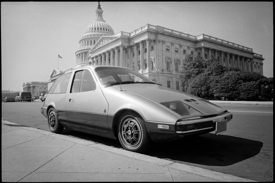 For a week in 1979, Connecticut governor Ella Grasso drove a fully electric General Electric Centennial (above) to and from work each day.