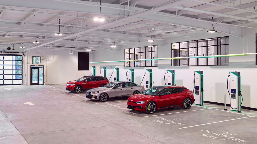 In California, where adoption of electric vehicles has outpaced most states, Electrify America, has opened an indoor DC Fast charging station.