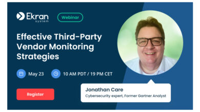 Join Ekran System for an Insightful Webinar With Jonathan Care, an Established Cybersecurity Expert and Former Gartner Analyst, Who Will Unveil Powerful Strategies for Optimizing Third-party Vendor Monitoring