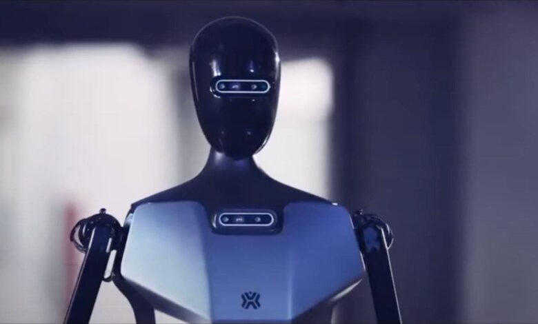 China unveils its first full-size electric running humanoid robot China unveils its first full-size electric running humanoid robot