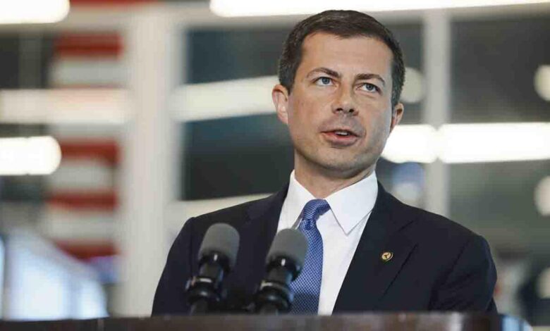 Buttigieg defends Biden’s EV strategy after question on how only 8 federal charging stations have been built Buttigieg defends Biden’s EV strategy after question on how only 8 federal charging stations have been built