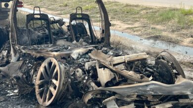 Tesla EV catches fire for hours on Colorado highway