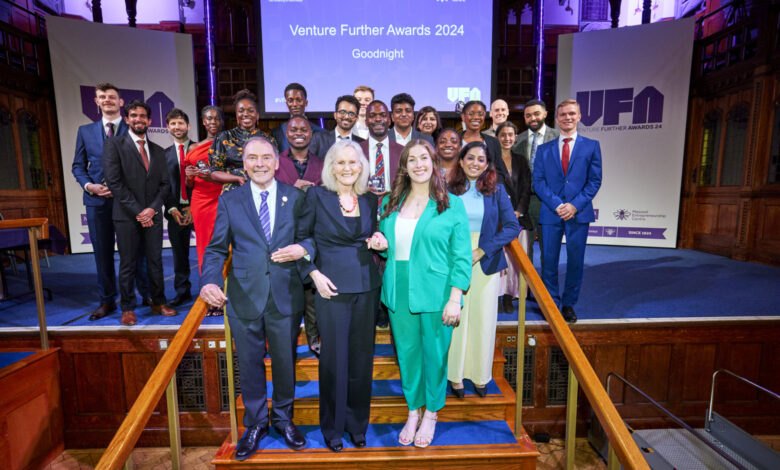 Celebrating student entrepreneurship success at the Venture Further Awards 2024 Celebrating student entrepreneurship success at the Venture Further Awards 2024