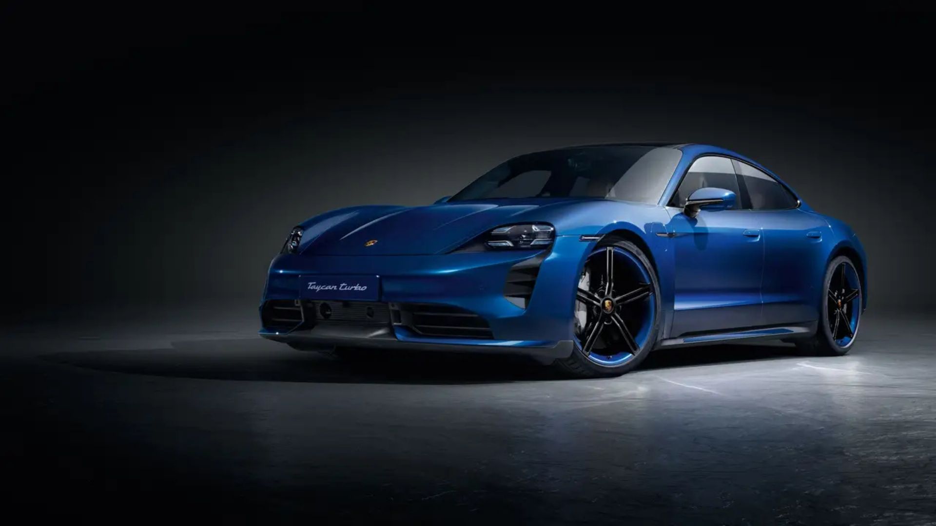 2024 Porsche Taycan in blue