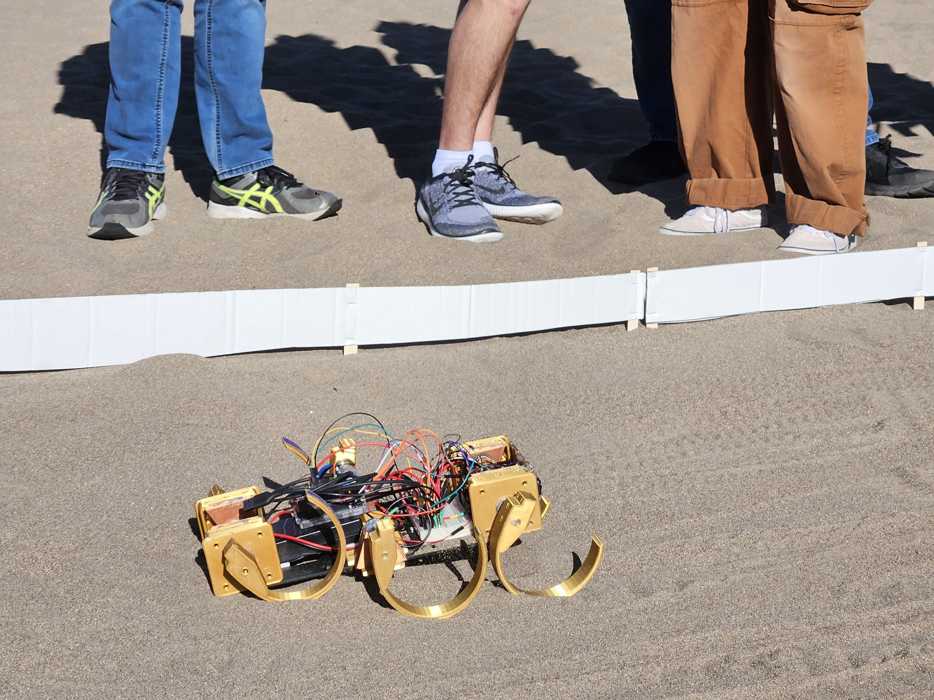 Thompson and McHerron's robot—Techno-Mech-Katticus navigates the Robotics Challenge terrain