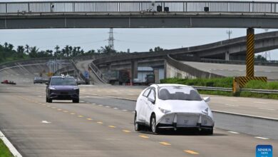 A glimpse of automobile test site in Qionghai, Hainan-Xinhua