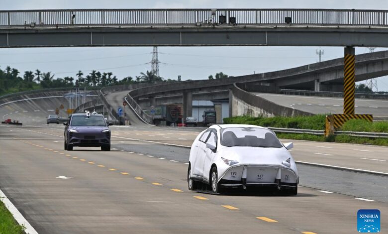 A glimpse of automobile test site in Qionghai, Hainan-Xinhua A glimpse of automobile test site in Qionghai, Hainan-Xinhua