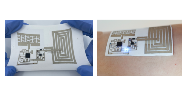 Researchers develop stretchable electronic skin with telecommunication capabilities for first time Researchers develop stretchable electronic skin with telecommunication capabilities for first time