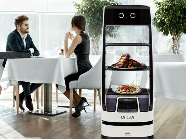 Promotional material for the LG CLOi robot