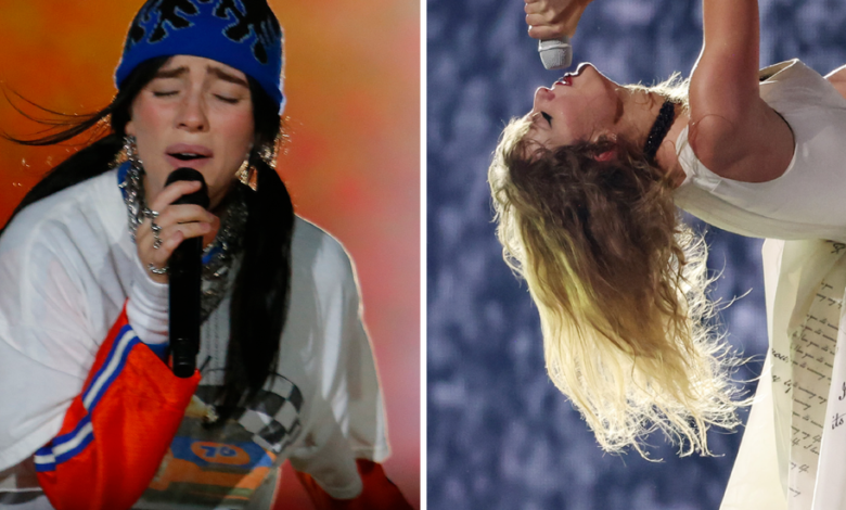 Billie Eilish and Taylor Swift Race for No. 1 Billie Eilish and Taylor Swift Race for No. 1