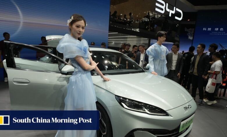 China EV wars: BYD mounts ‘big challenge’ to petrol-guzzling rivals with its new fuel-efficient hybrid technology China EV wars: BYD mounts ‘big challenge’ to petrol-guzzling rivals with its new fuel-efficient hybrid technology
