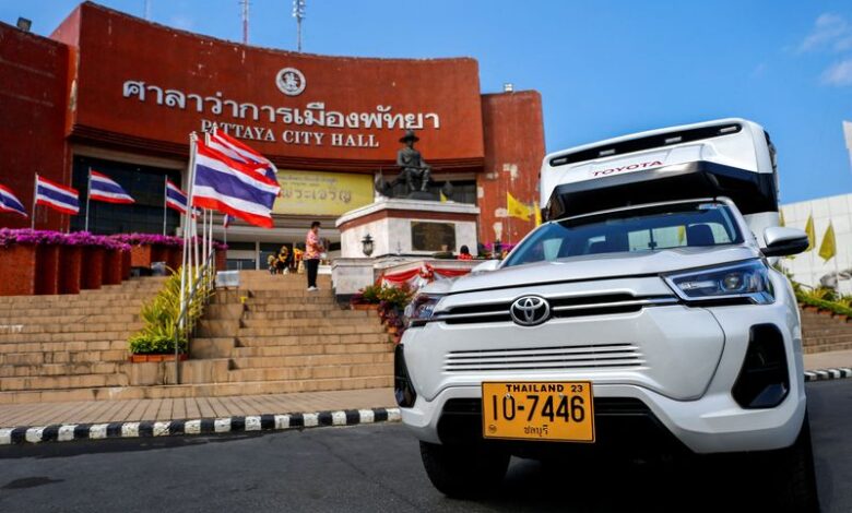 Toyota tests new EV pickup truck ahead of mass production in Thailand Toyota tests new EV pickup truck ahead of mass production in Thailand