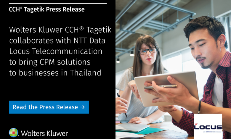 CCH® Tagetik collaborates with NTT Data Locus Telecommunication to bring CPM solutions in Thailand CCH® Tagetik collaborates with NTT Data Locus Telecommunication to bring CPM solutions in Thailand
