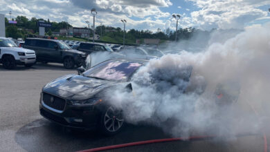 Electric vehicle caught fire at South Charleston car dealership