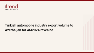 Turkish automobile industry export volume to Azerbaijan for 4M2024 revealed – Trend News Agency