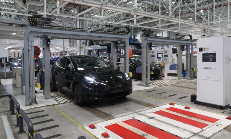 Tesla’s China-made EV sales fall 18% in April; shares slip Tesla’s China-made EV sales fall 18% in April; shares slip