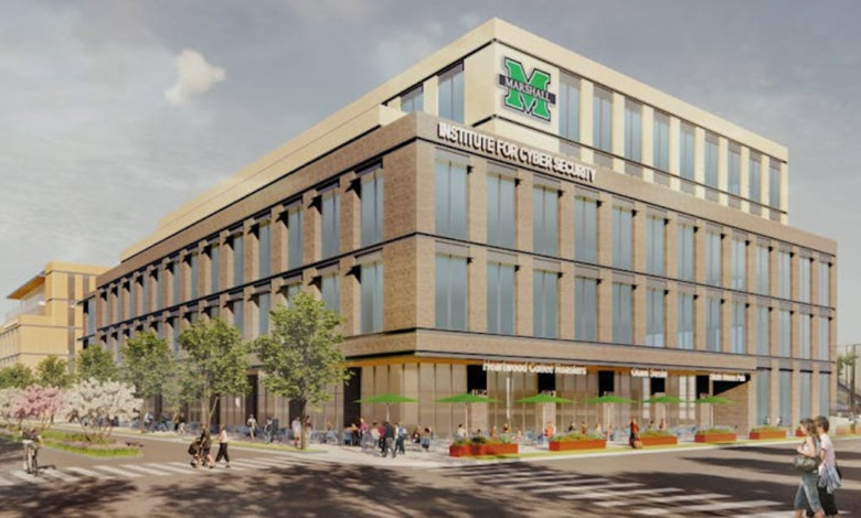 Cybersecurity facility under construction atMarshall University Cybersecurity facility under construction atMarshall University