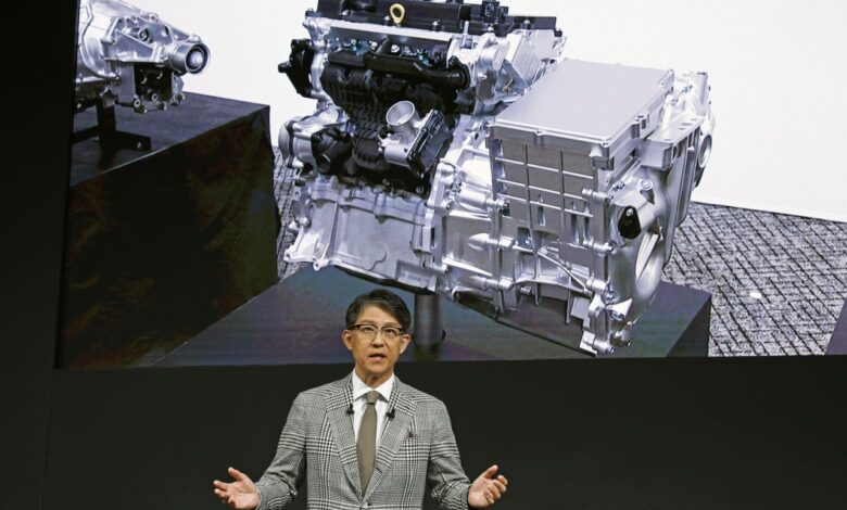 Japan’s Toyota shows ‘an engine born’ with green fuel despite global push for battery electric cars Japan’s Toyota shows ‘an engine born’ with green fuel despite global push for battery electric cars