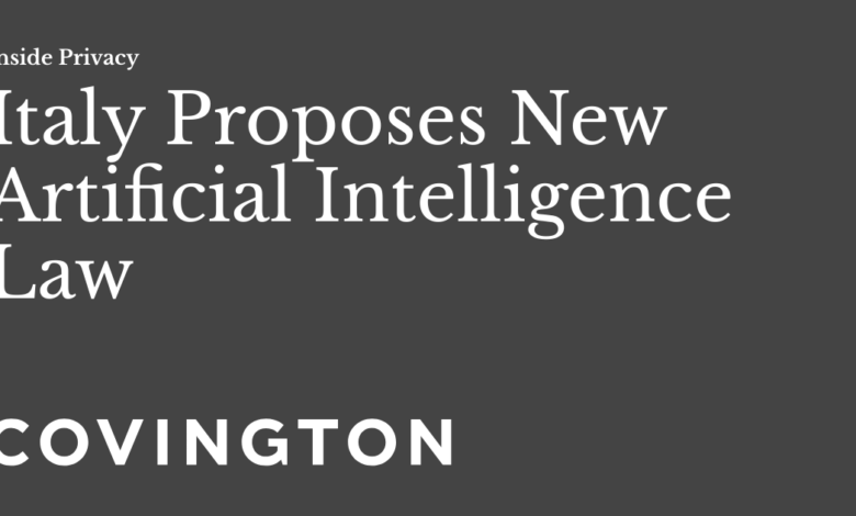Italy Proposes New Artificial Intelligence Law Italy Proposes New Artificial Intelligence Law