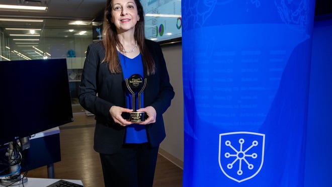 Dr. Eman El-Sheikh UWF professor 2024 GISEC Educator of the year award Dr. Eman El-Sheikh UWF professor 2024 GISEC Educator of the year award