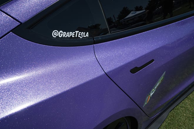 Customized electric vehicles display at the Electrify Expo outside State Farm Stadium on May 4, 2024 in Glendale, Ariz.