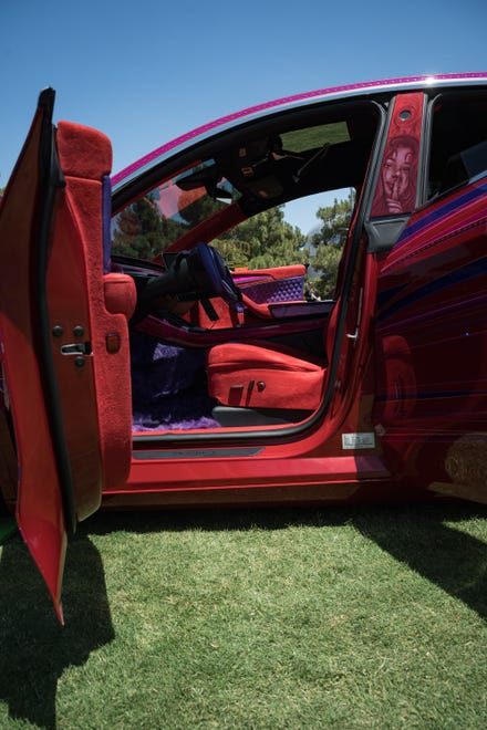 Customized electric vehicles display at the Electrify Expo outside State Farm Stadium on May 4, 2024 in Glendale, Ariz.