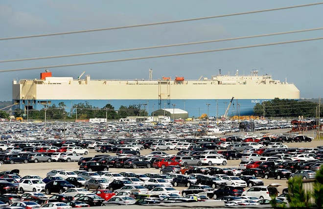 Georgia’s auto port has its busiest month ever after taking 9,000 imports diverted from Baltimore Georgia’s auto port has its busiest month ever after taking 9,000 imports diverted from Baltimore
