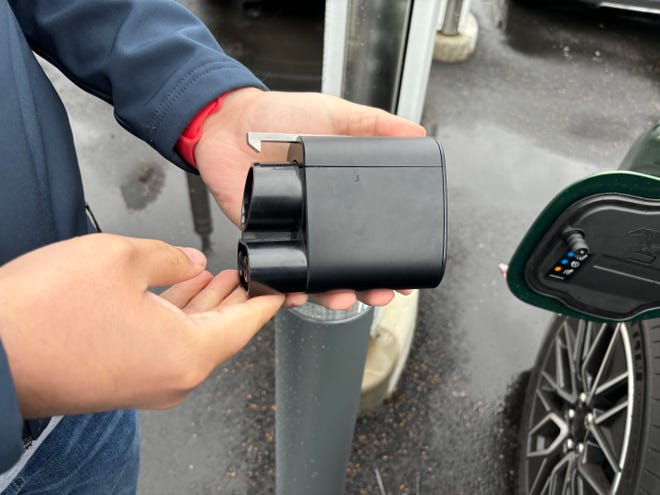 Ford is the first automaker to gain access to esla's DC fast charging network.