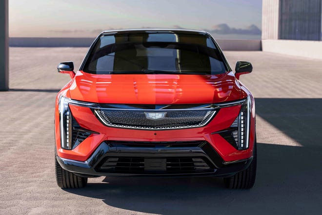 The Cadillac Optiq all-electric compact SUV will start at about $54,000. Cadillac will offer the Optiq in Luxury or Sport trims.