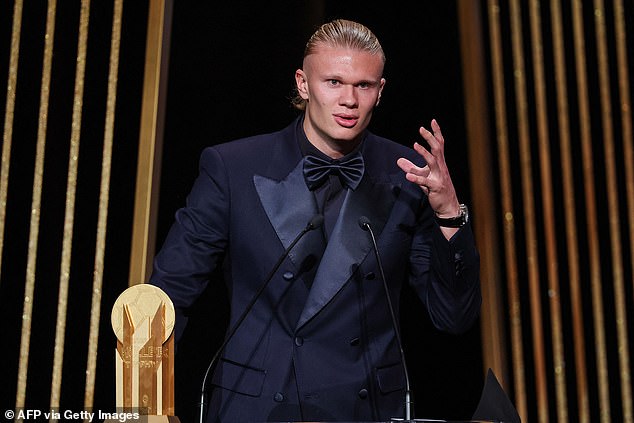 Erling Haaland, who was second in the 2023 ceremony, is predicted to go one better in 2029