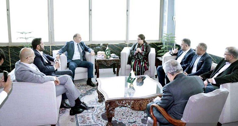 Minister of State for IT and Telecommunication, Ms. Shaza Fatima Khawaja in a meeting with tech company Lenovo. Minister of State for IT and Telecommunication, Ms. Shaza Fatima Khawaja in a meeting with tech company Lenovo.